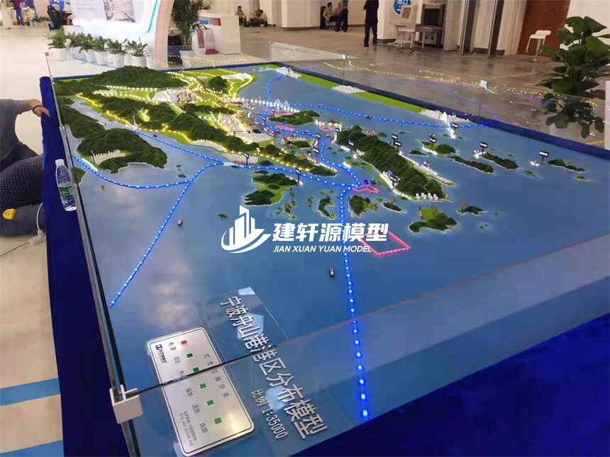 崂山地形地貌模型